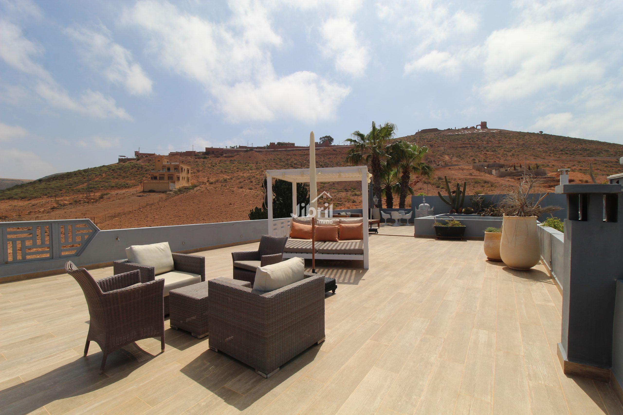 Villa de charme à Mirleft – Vue panoramique, nature, et confort absolu