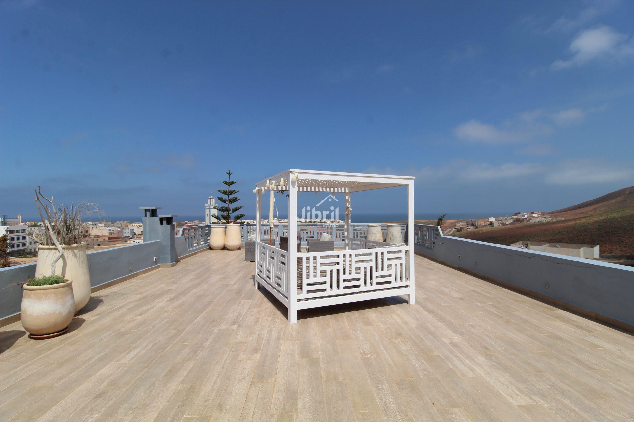 Villa de charme à Mirleft – Vue panoramique, nature, et confort absolu