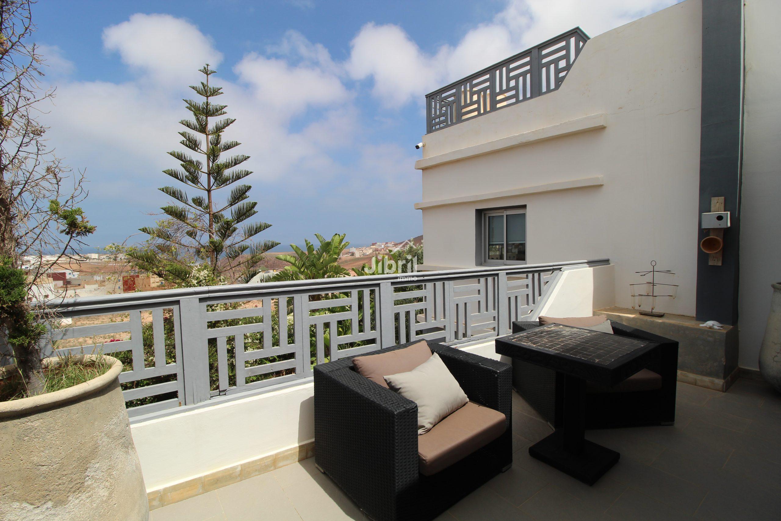 Villa de charme à Mirleft – Vue panoramique, nature, et confort absolu