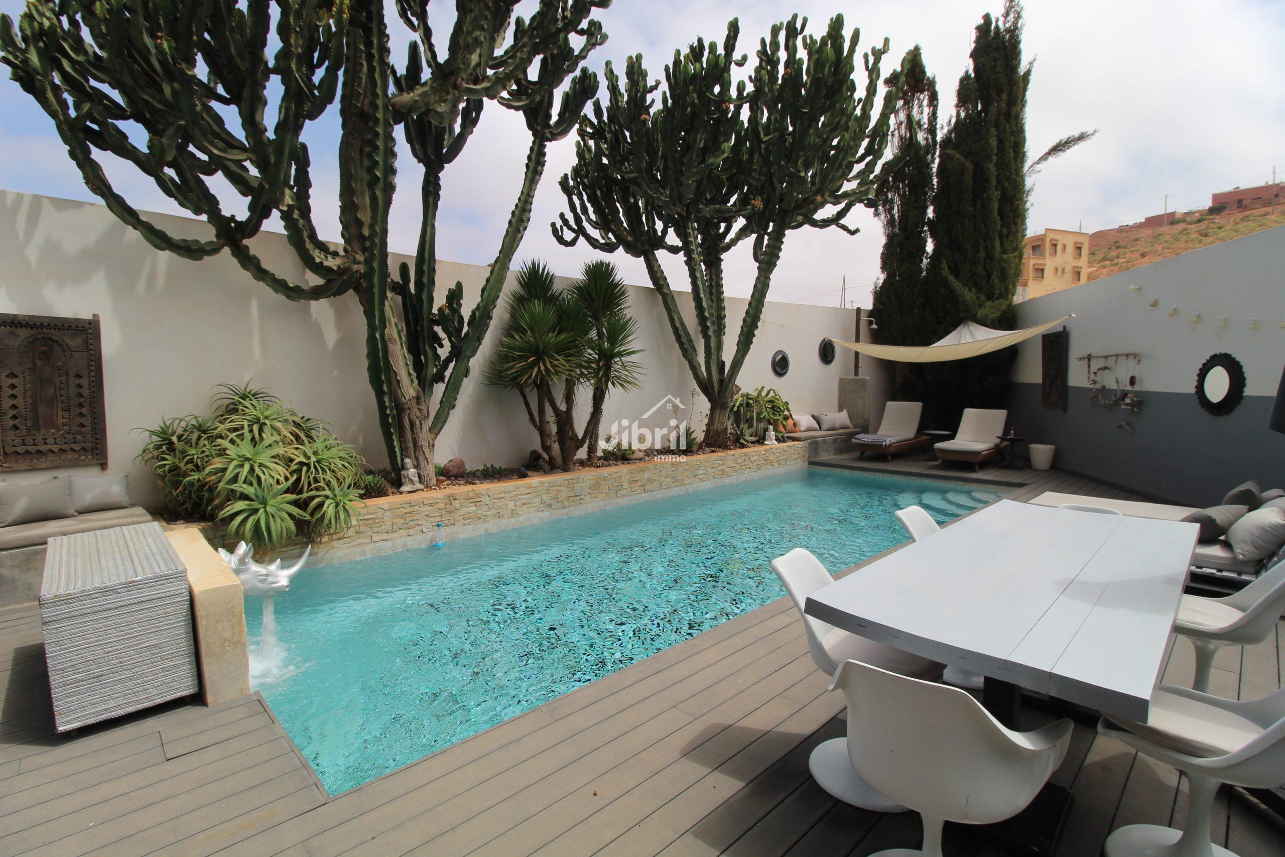 Villa de charme à Mirleft – Vue panoramique, nature, et confort absolu