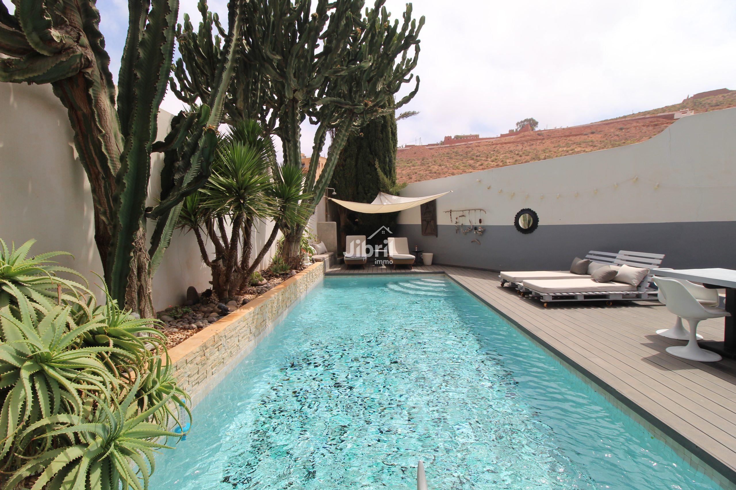 Villa de charme à Mirleft – Vue panoramique, nature, et confort absolu