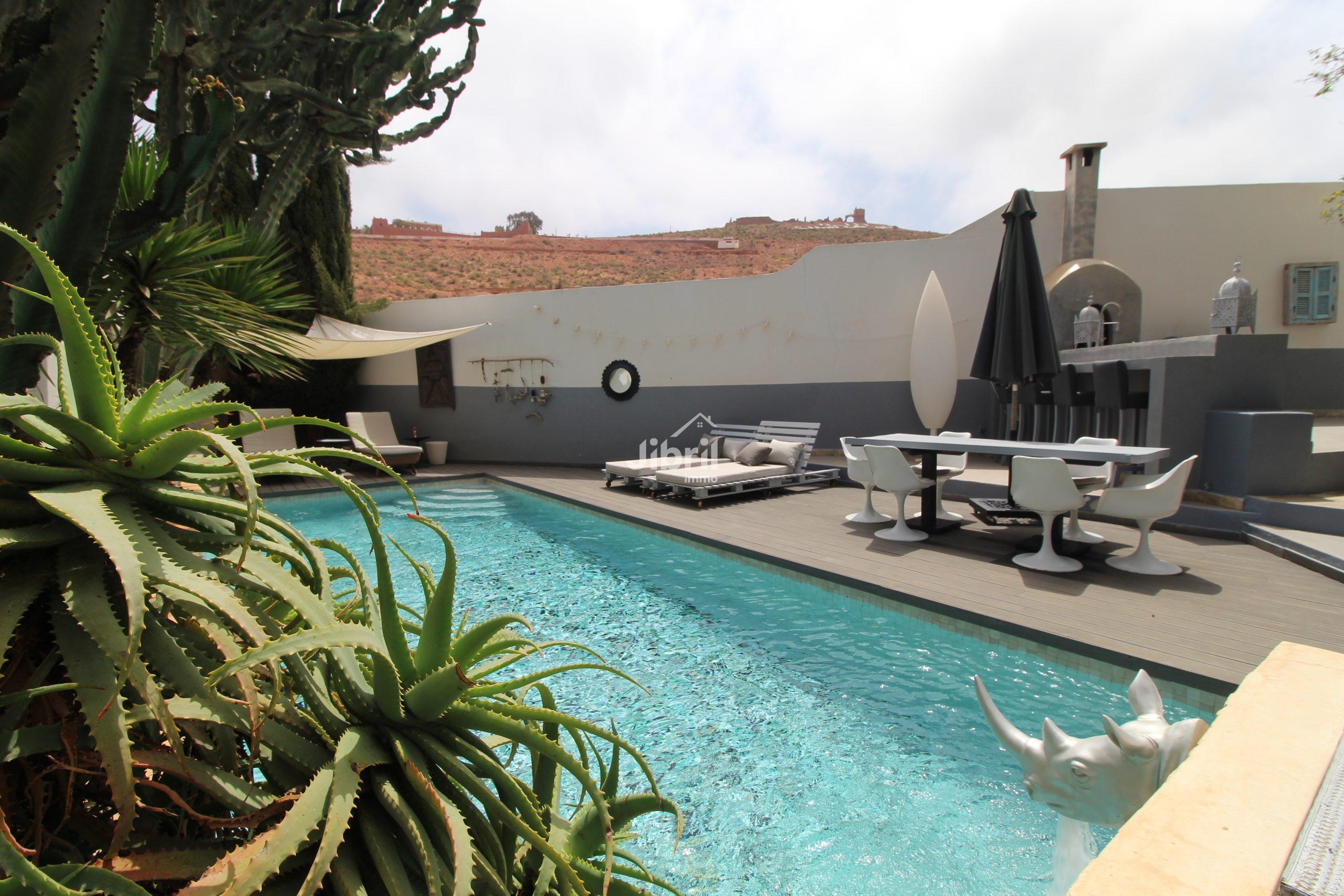 Villa de charme à Mirleft – Vue panoramique, nature, et confort absolu