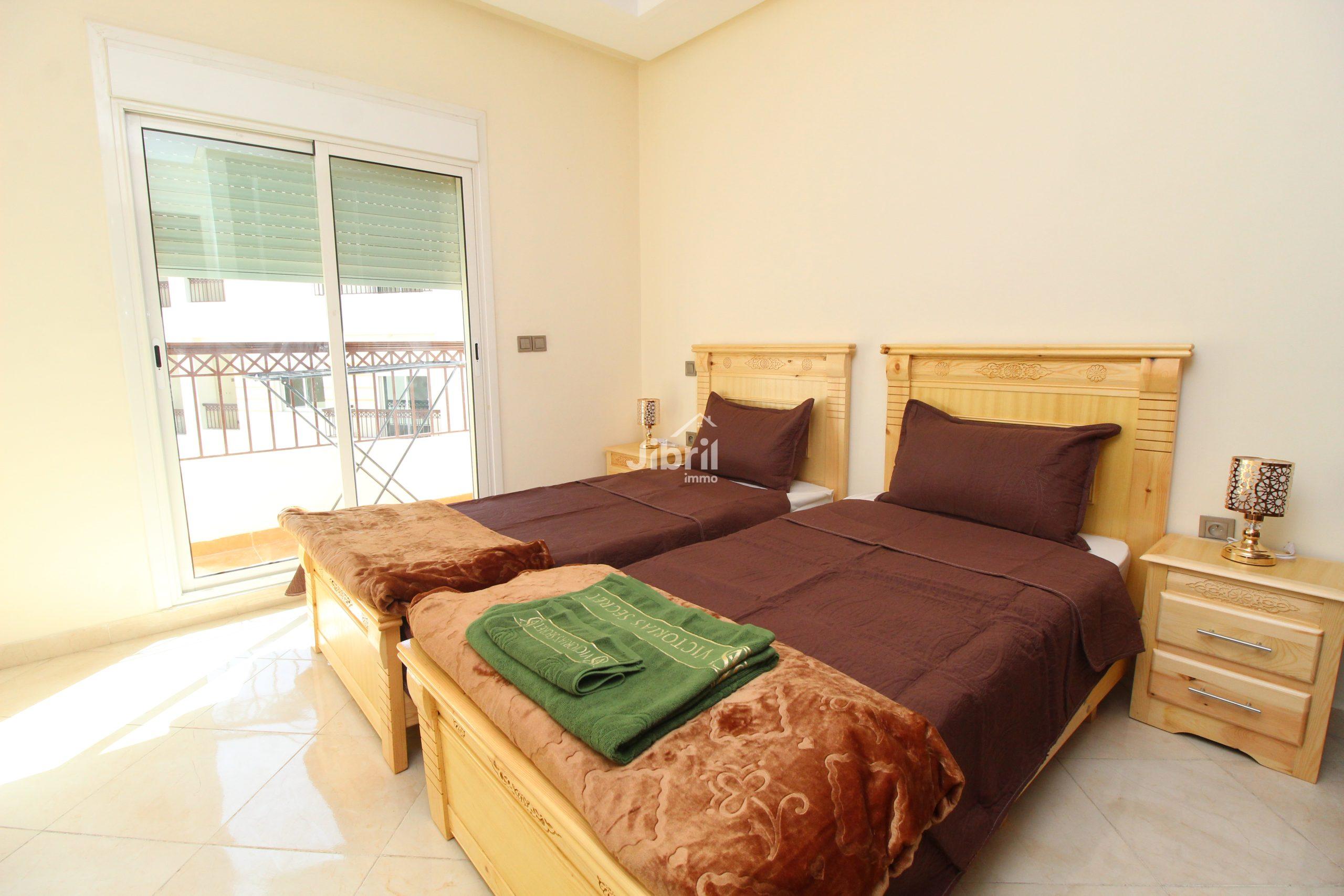 Appartement meublé 2 chambres à Dcheira